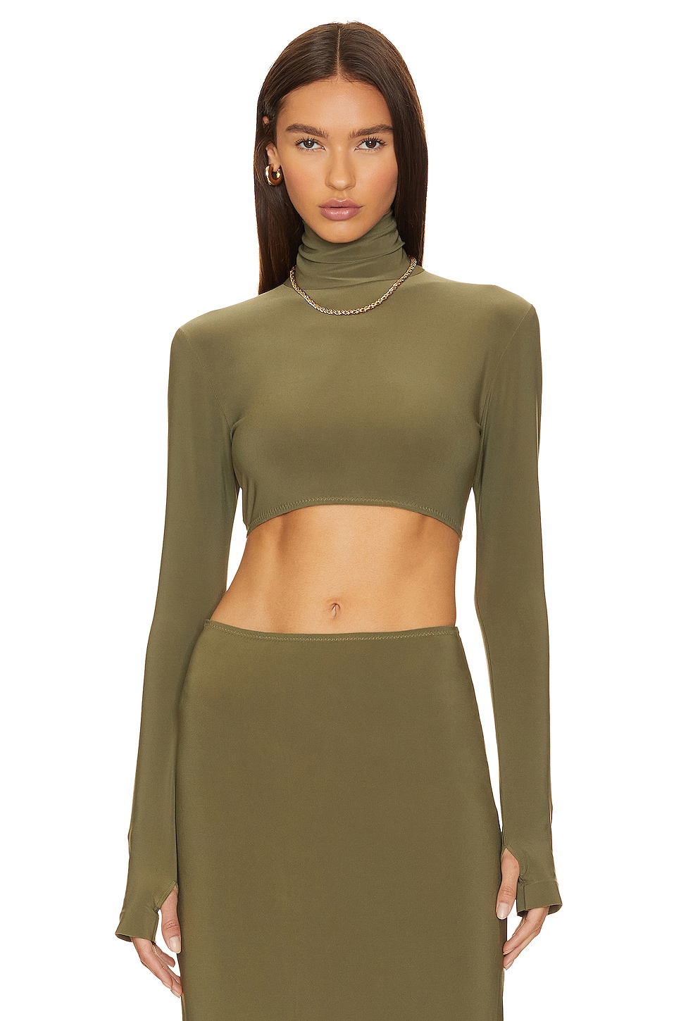 Norma Kamali Slim Fit Turtle Top