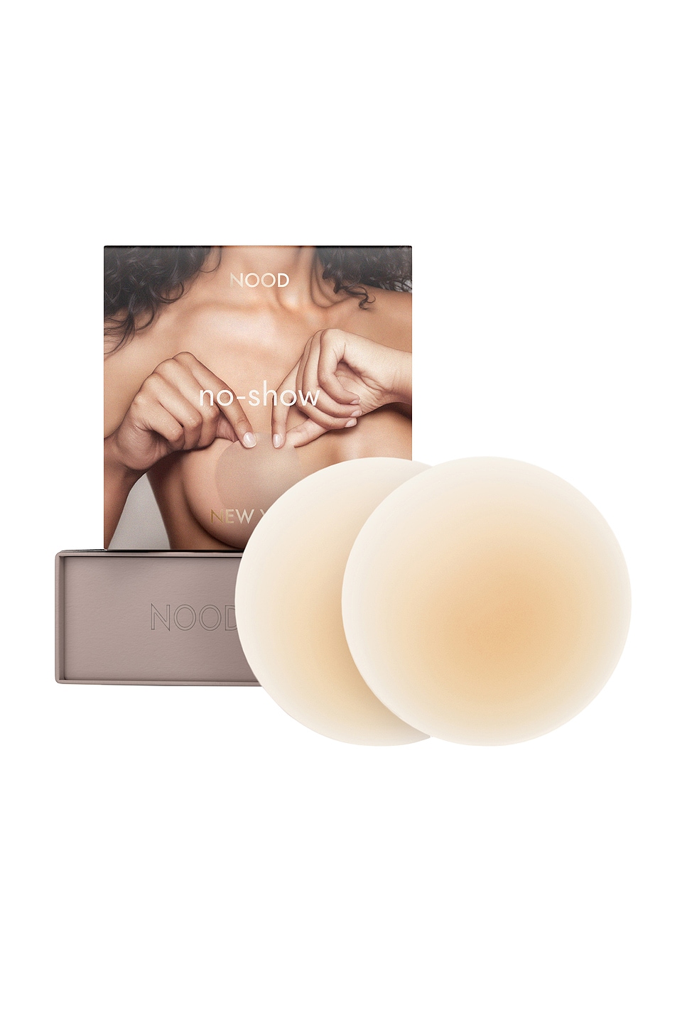 NOOD No-show Reusable Round Nipple Covers 4 Inch
