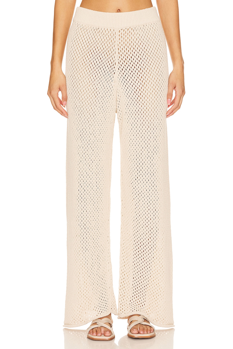onia Crochet Wide Leg Pant