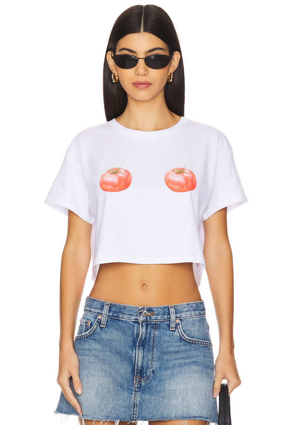 Polychrome Goods Ripened Tomatoes Crop Top