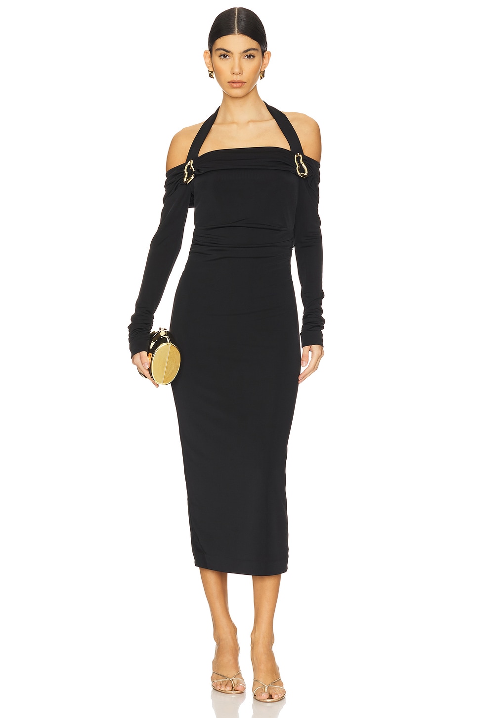 Rebecca Vallance Domenica Halter Midi Dress