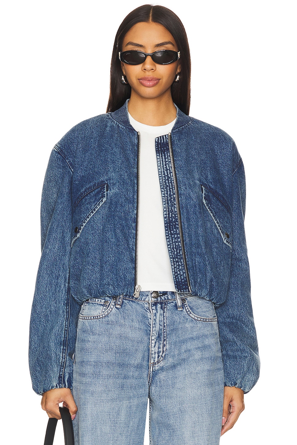 Rag & Bone Maggie Cropped Bomber