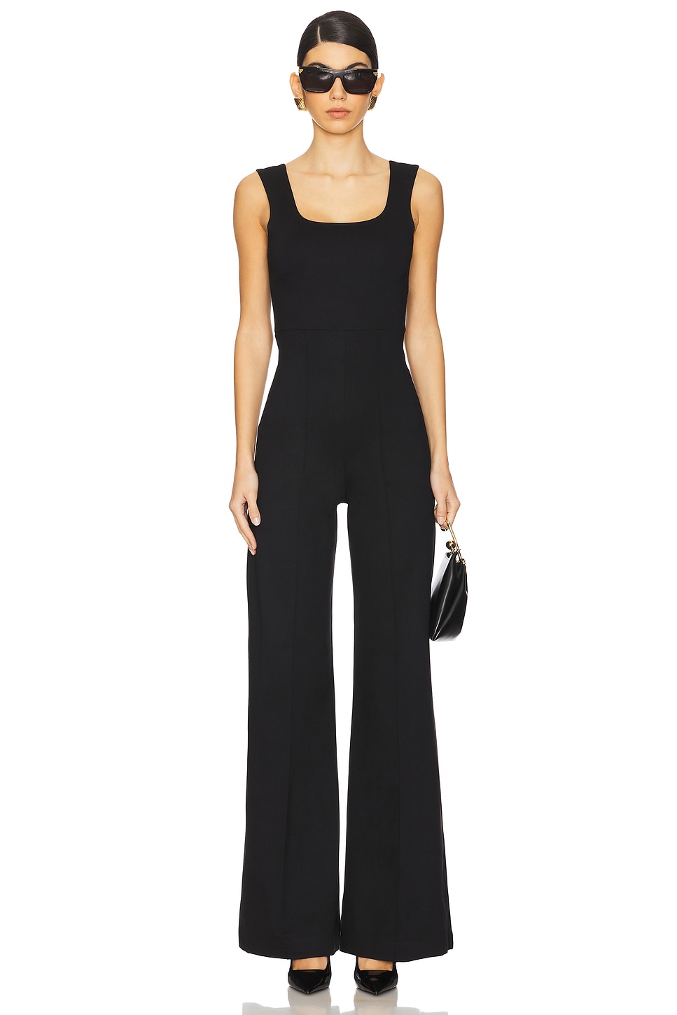 Ripley Rader Ponte Knit Tank Wide Leg Jumpsuit