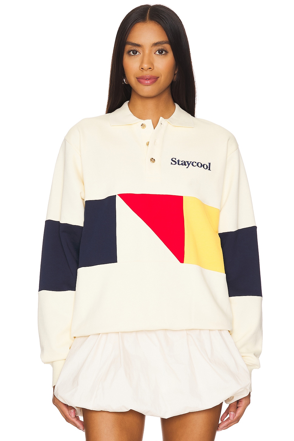 Stay Cool Yacht Club 3 Button Sweatshirt