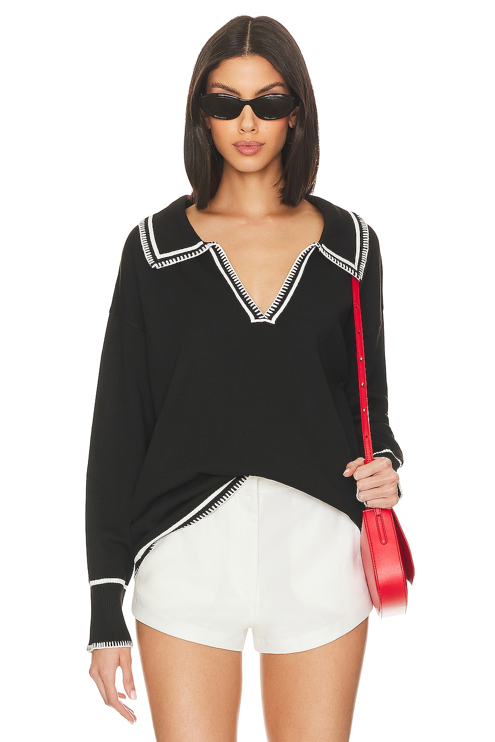 SNDYS Arlington Collared Sweater