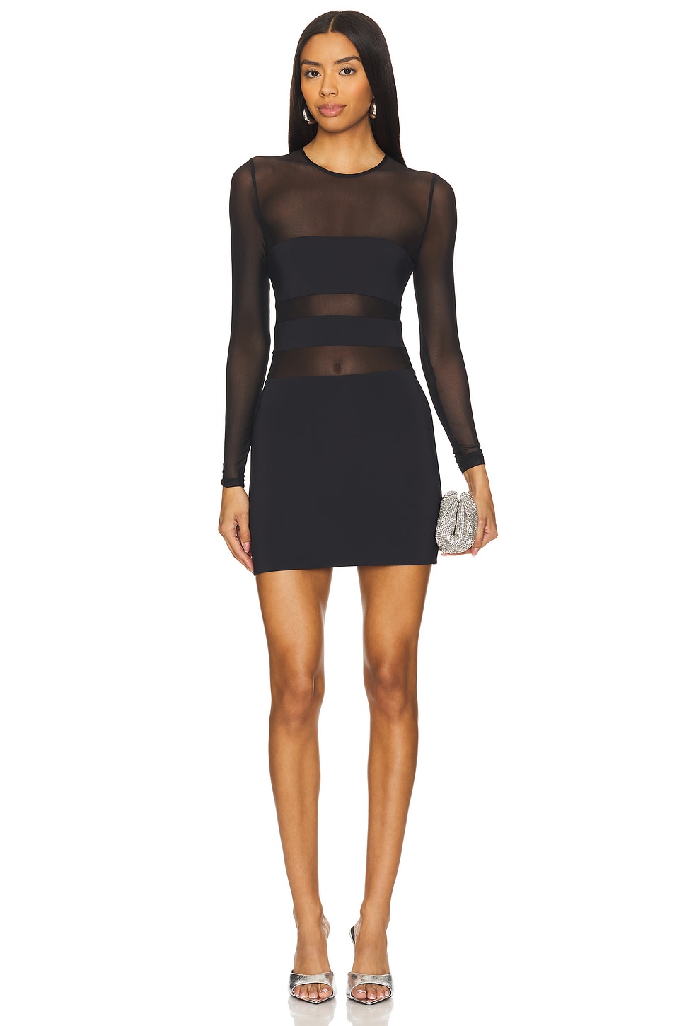 SER.O.YA Lars Mesh Mini Dress