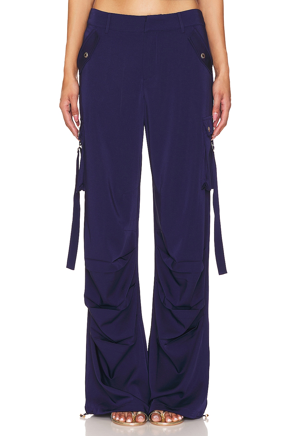 SER.O.YA Lai Satin Cargo Pant