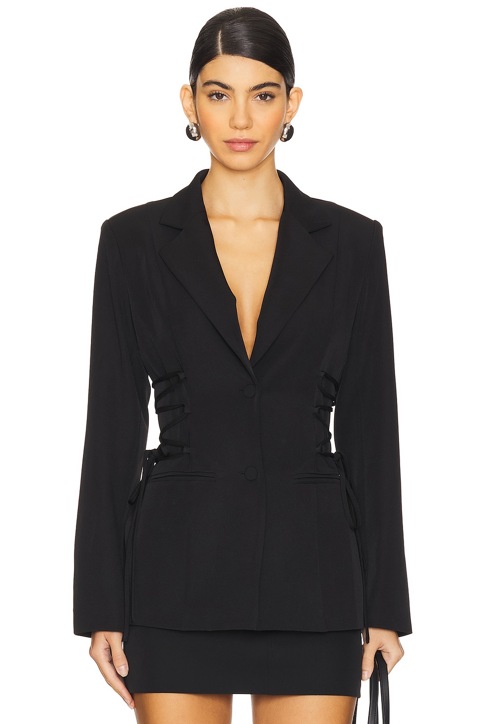 superdown Jennifer Lace Up Blazer