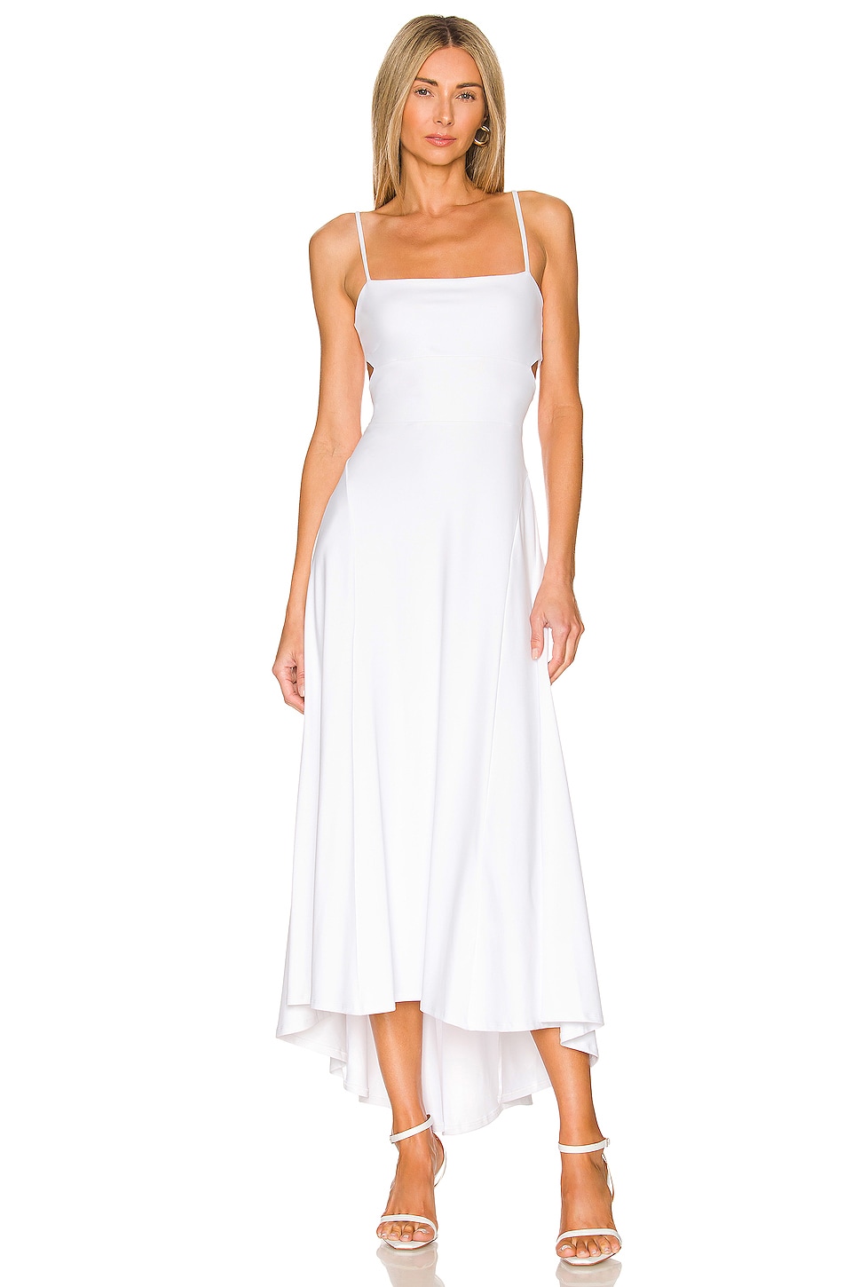 Susana Monaco Thin Strap High Low Maxi Dress
