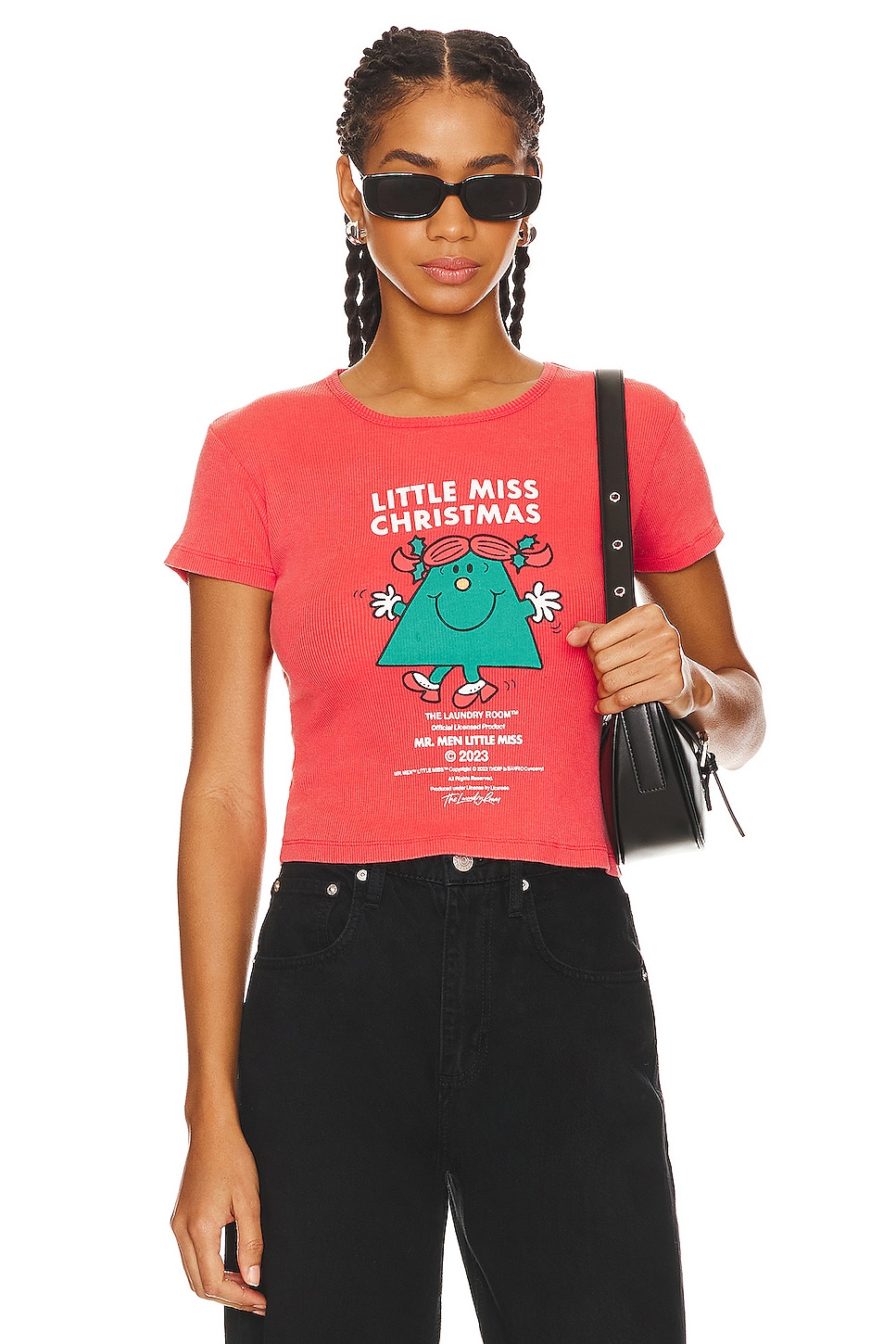 The Laundry Room Little Miss Christmas Baby Rib Tee