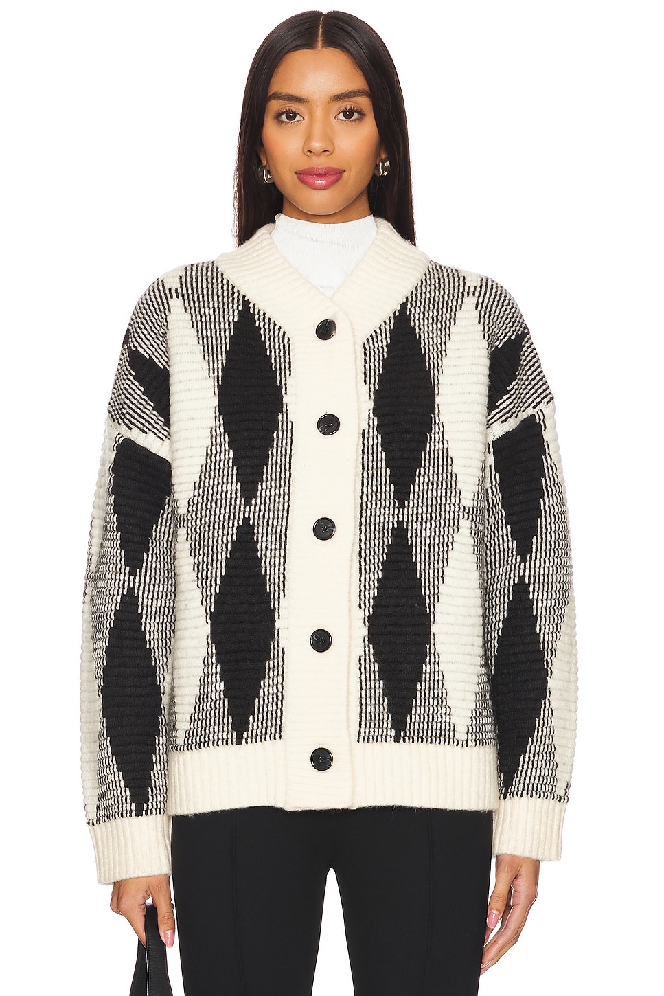 Varley Nancy Jacquard Knit Cardigan