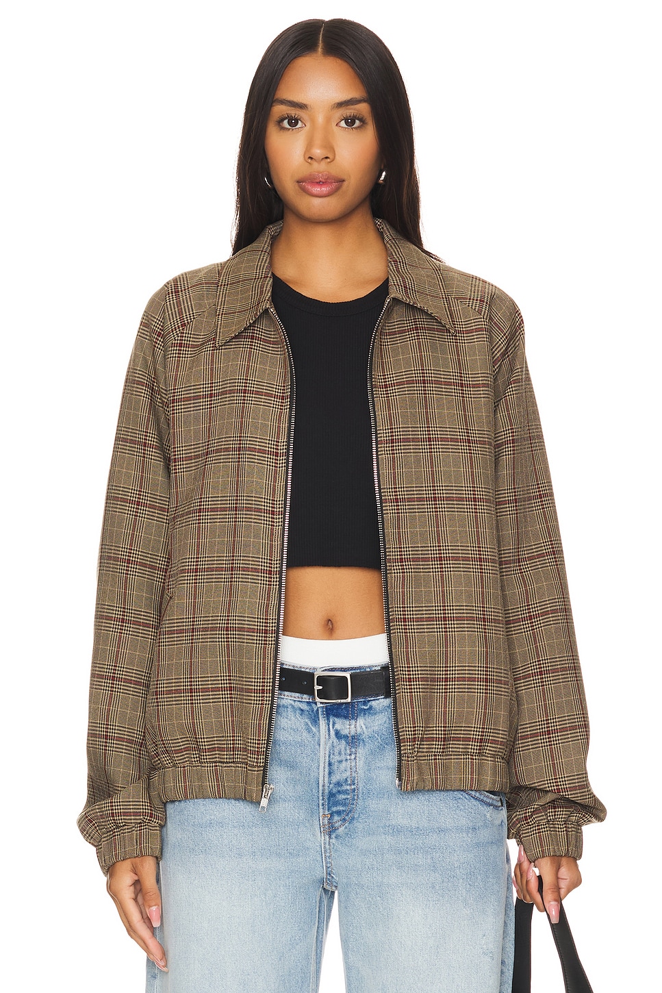 WAO Plaid Bomber Jacket