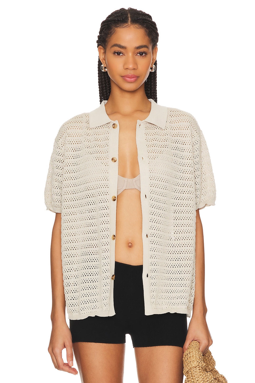 WAO Open Knit Short Sleeve Shirt