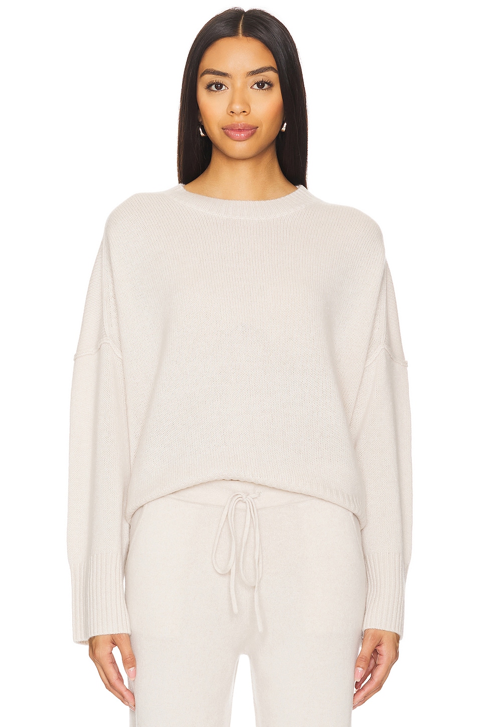 W. Cashmere Marlo Crewneck Oversized Pullover