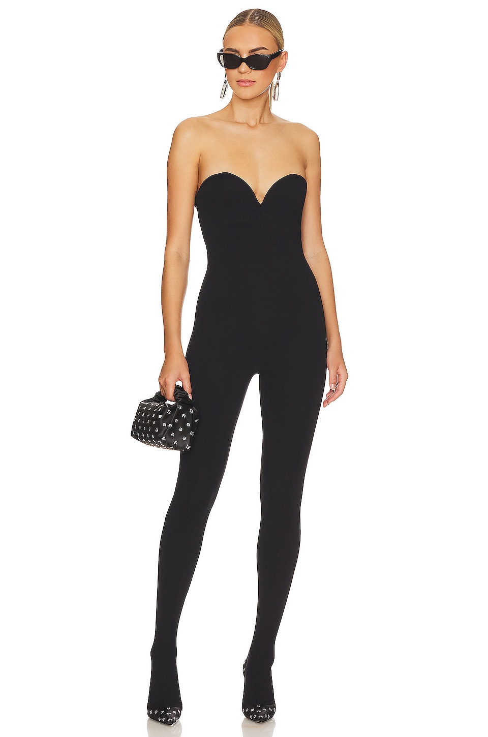 Wolford x Sergio Rossi Heart Shaped Baily Jumpsuit