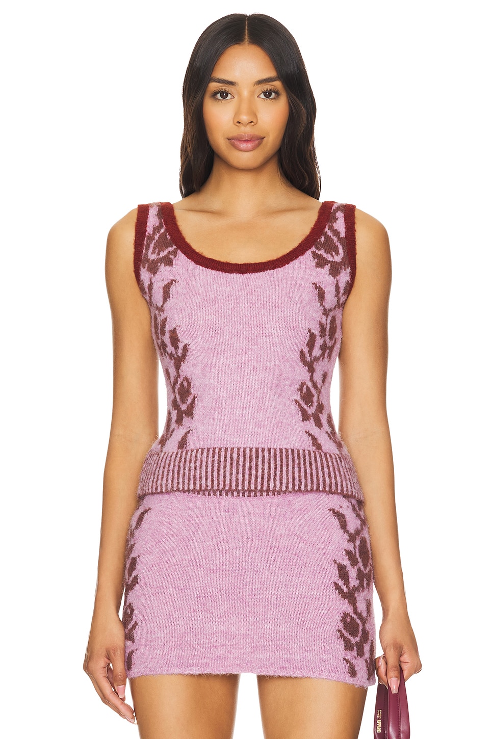 Zemeta Grandma Flower Sleeveless Knit