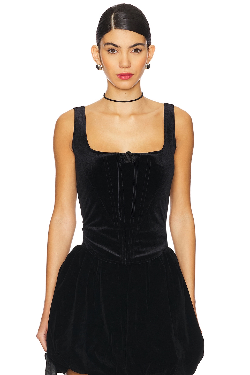 Zemeta Night Rose Velvet Corset