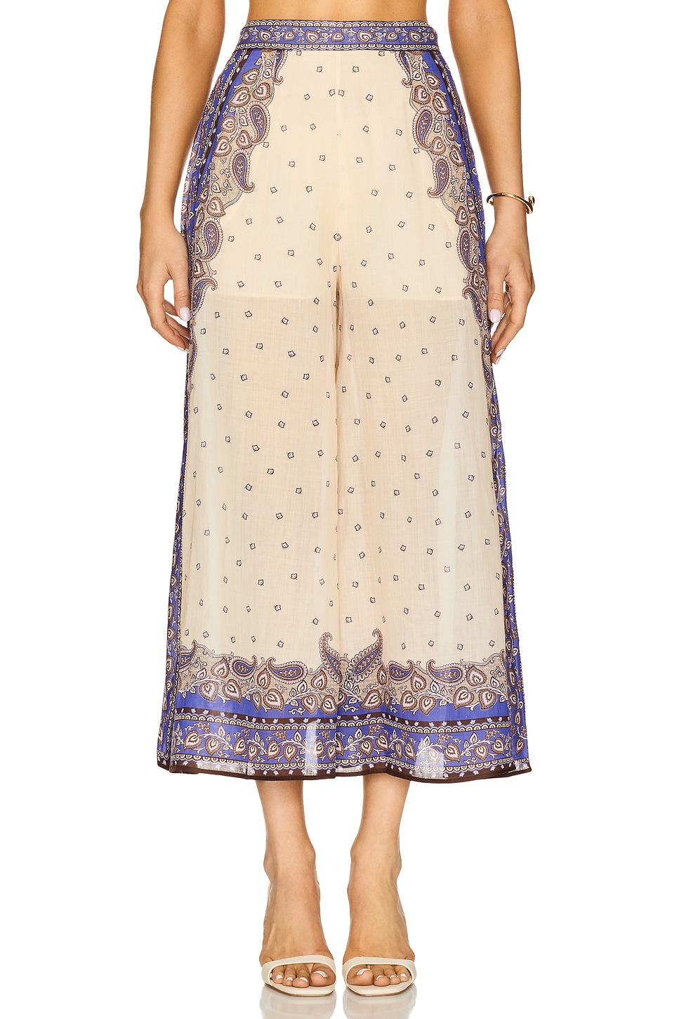 Zimmermann Maxine Wide Leg Cropped Pant