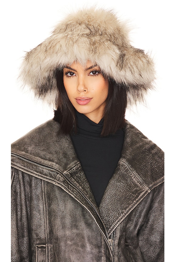 Adrienne Landau The Emily Faux Fur Hat