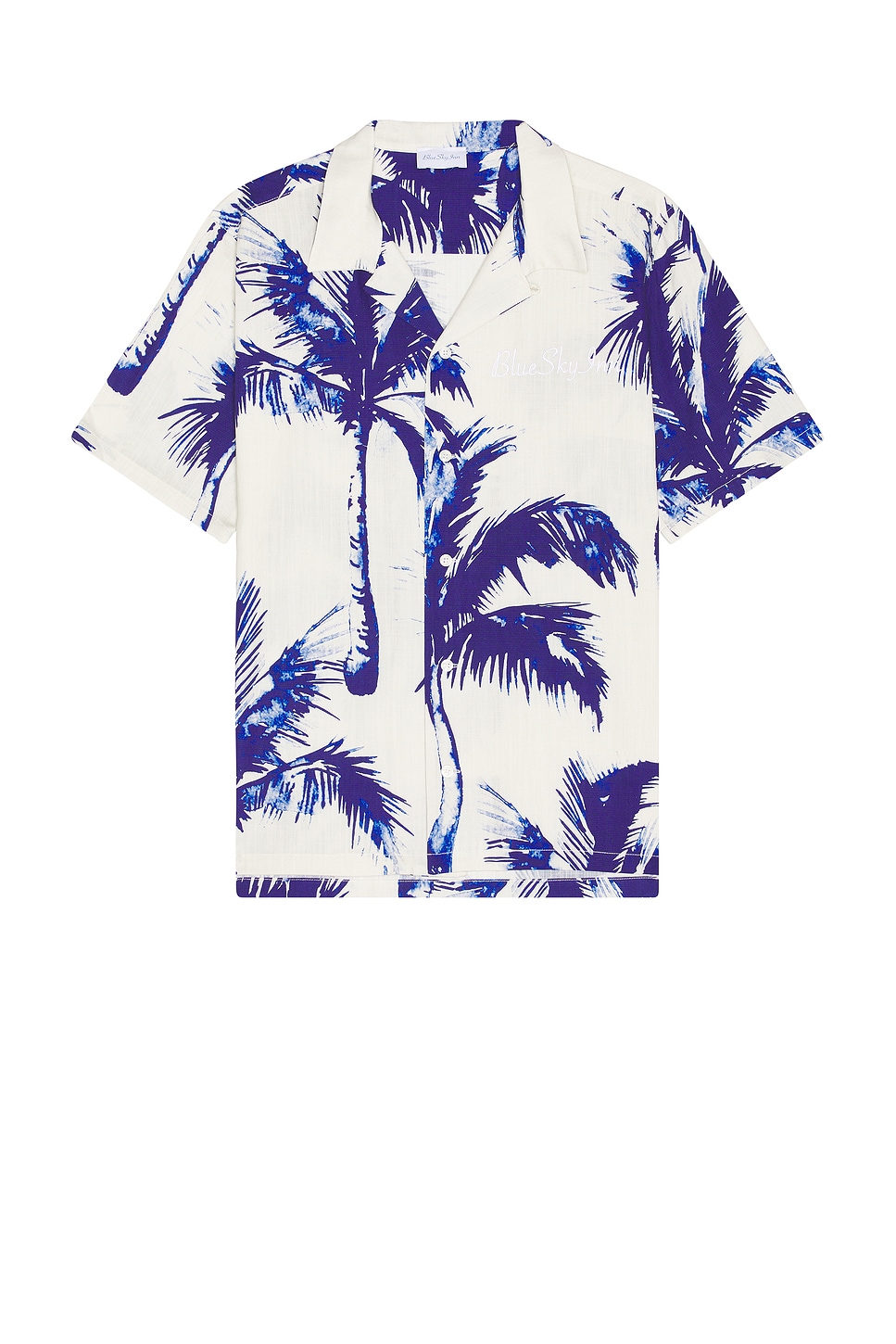 Blue Sky Inn Blue Palm Linen Shirt
