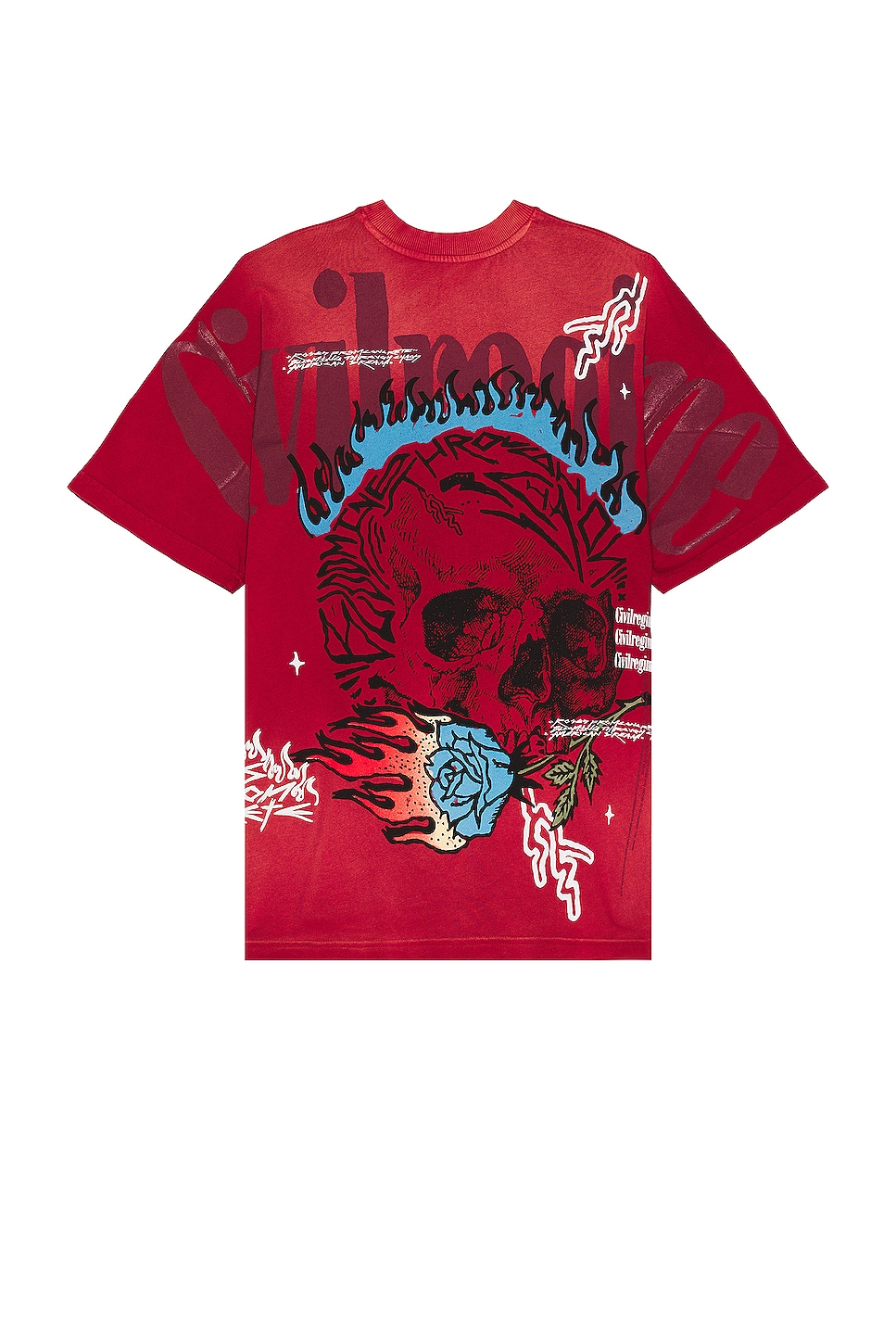 Civil Regime Bloom Through This American Classic Oversized Tee