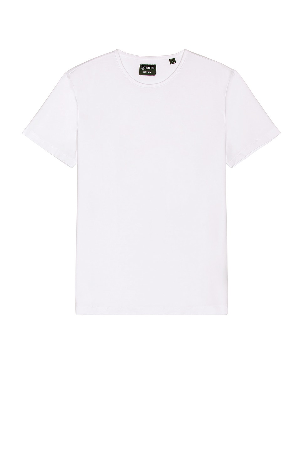 Cuts Crew Curve Hem T-Shirt