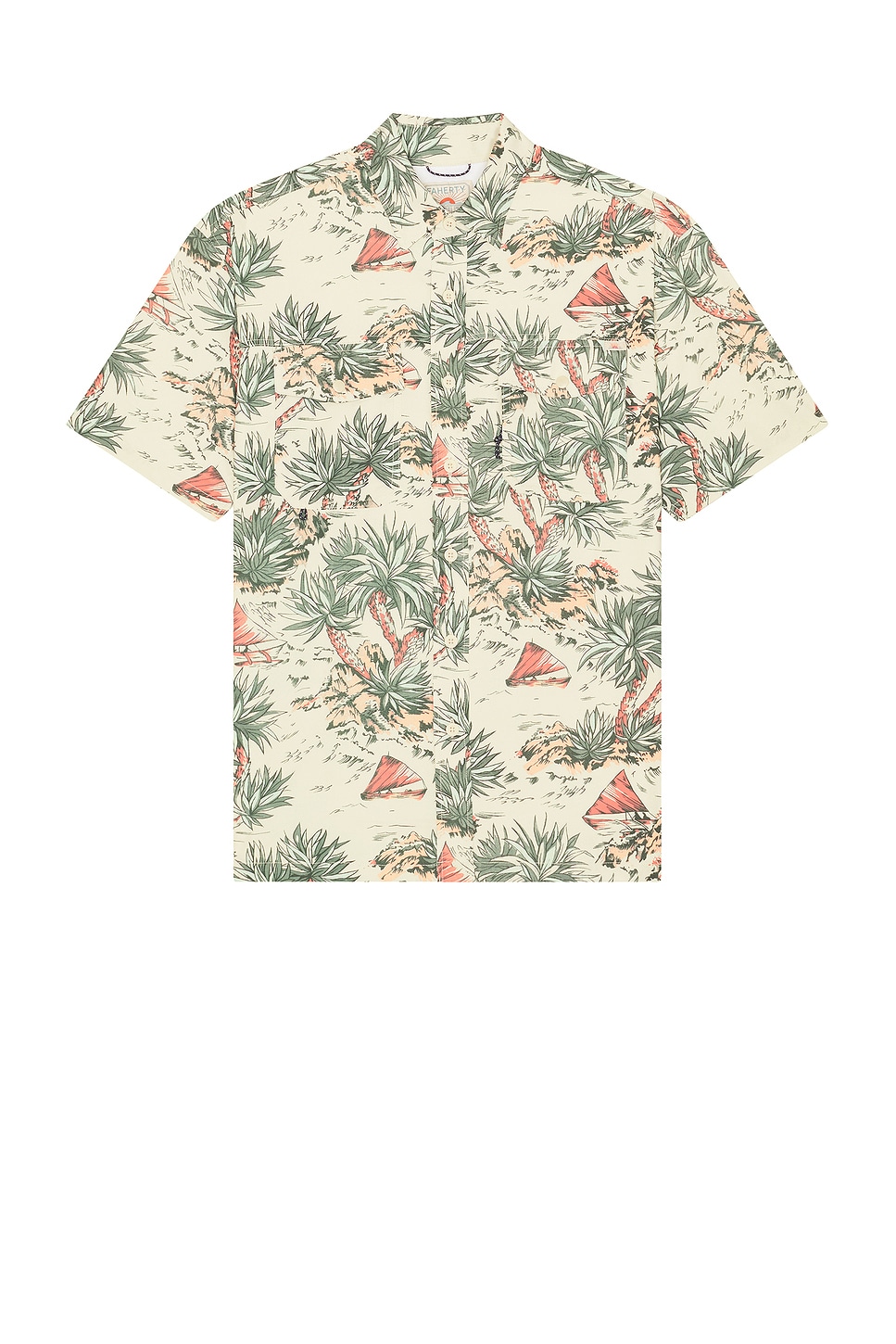 Faherty Short Sleeve Shorelite Air Shirt