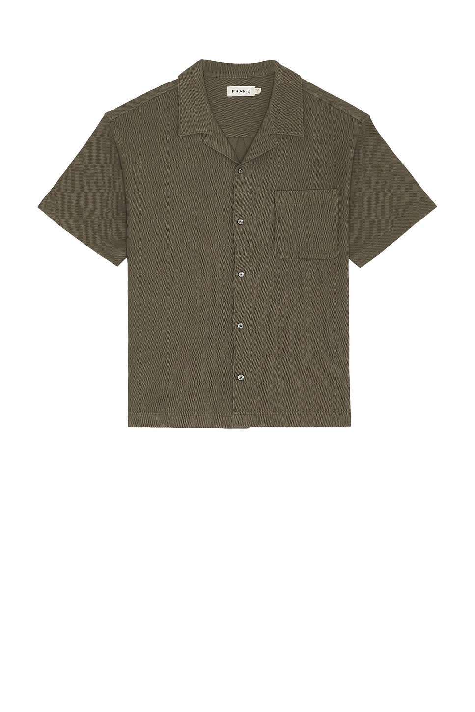 FRAME Jacquard Relaxed Camp Collared Shirt