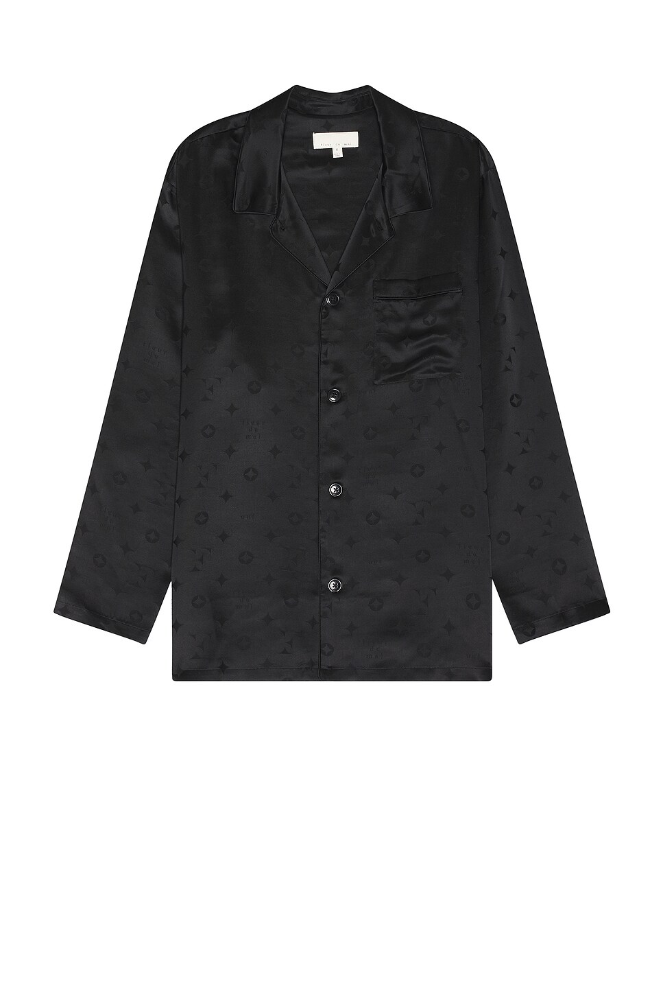 fleur du mal Men's Silk Jacquard PJ Top