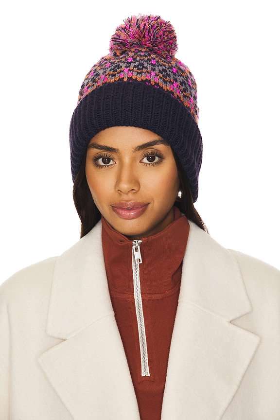 Free People First Frost Fairisle Pom Beanie