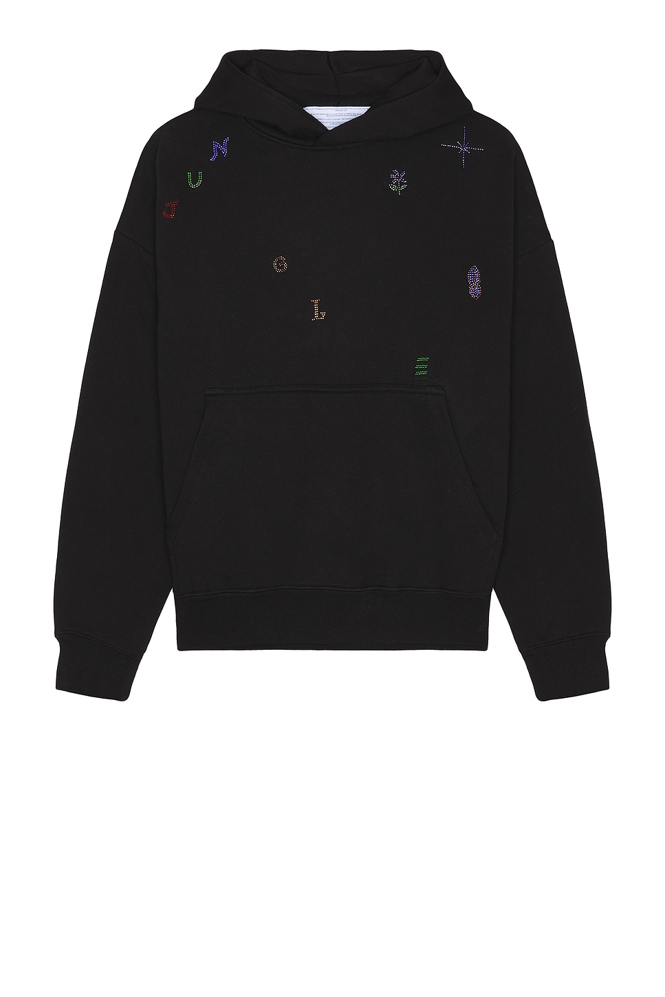 Jungles Letters Beaded Hoodie