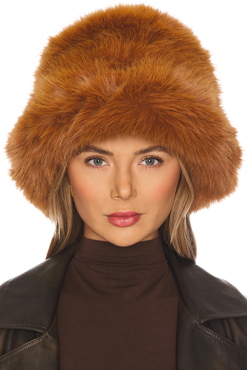 jocelyn Oversized Faux Fur Bucket Hat