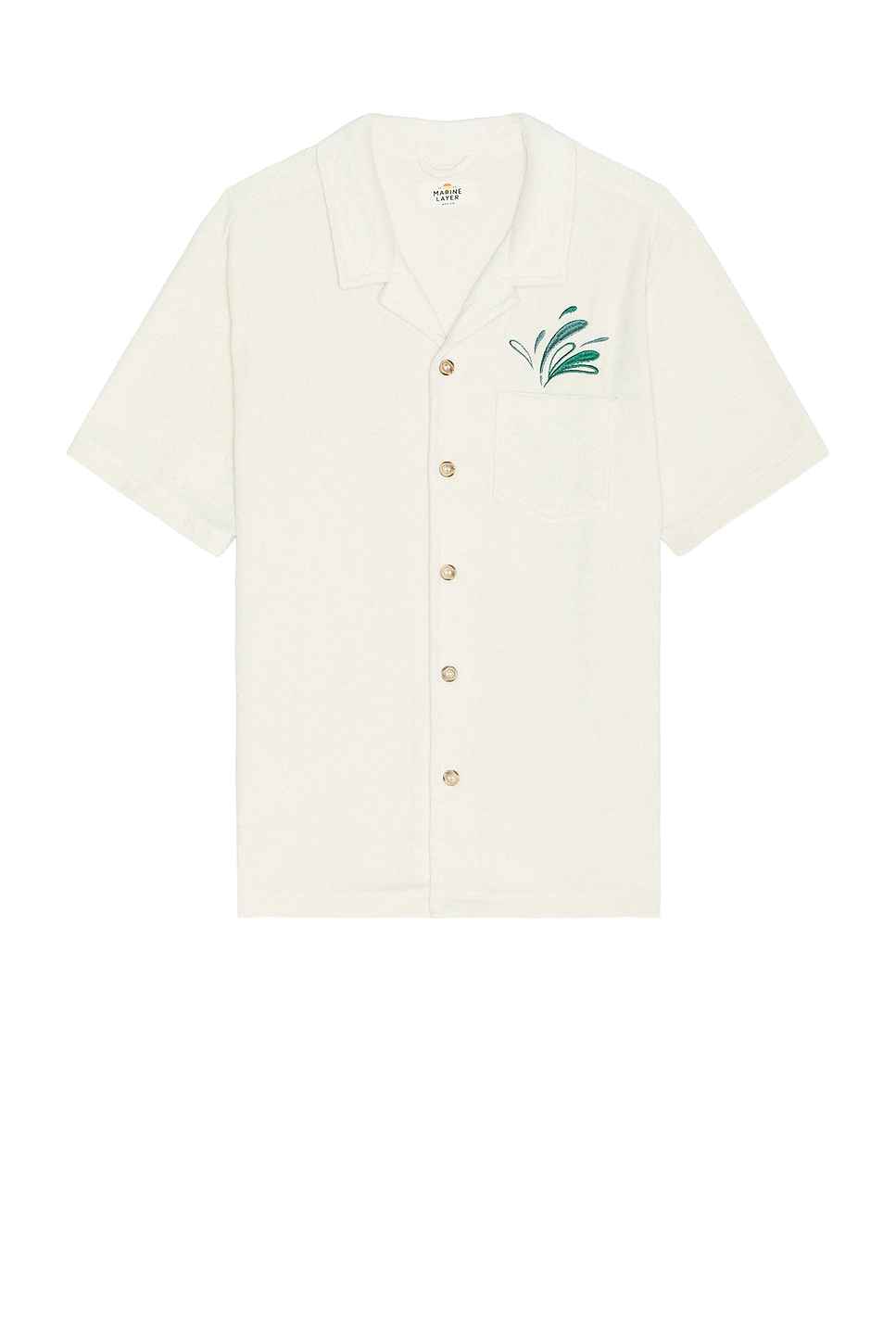 Marine Layer Resort Short Sleeve Terry Out Resort Shirt