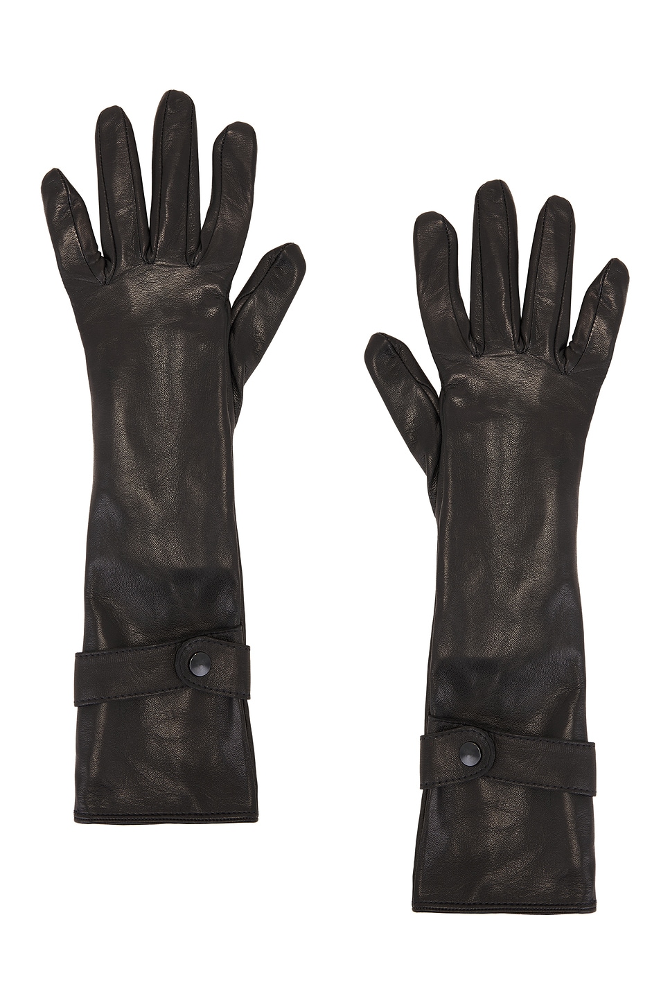 MANOKHI Medium Length Leather Gloves