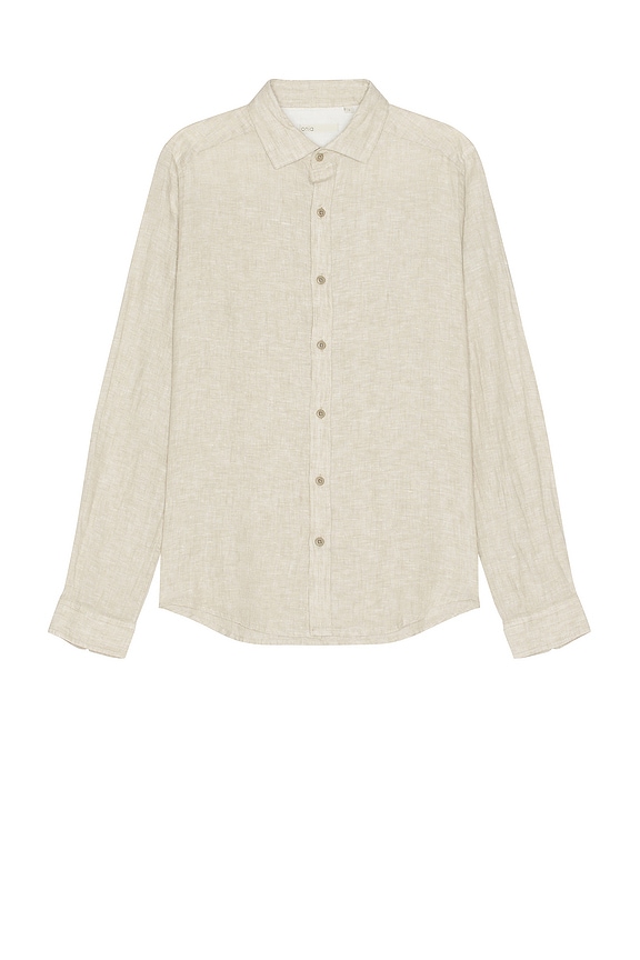 onia Linen Slim Fit Shirt