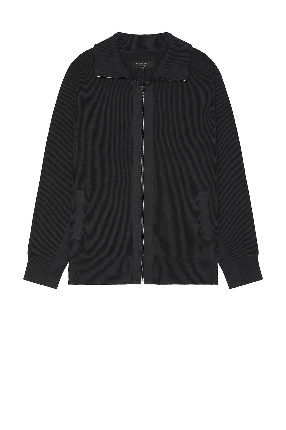 Rag & Bone Washed Dexter Andrew Zip Sweater
