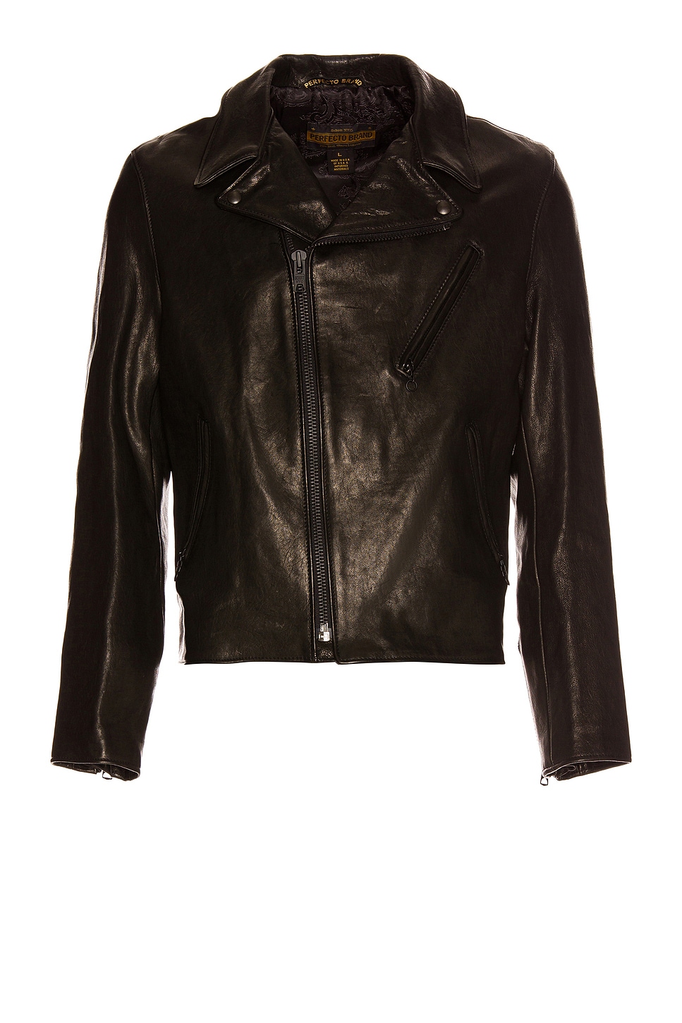 Schott Raven Lambskin Perfecto