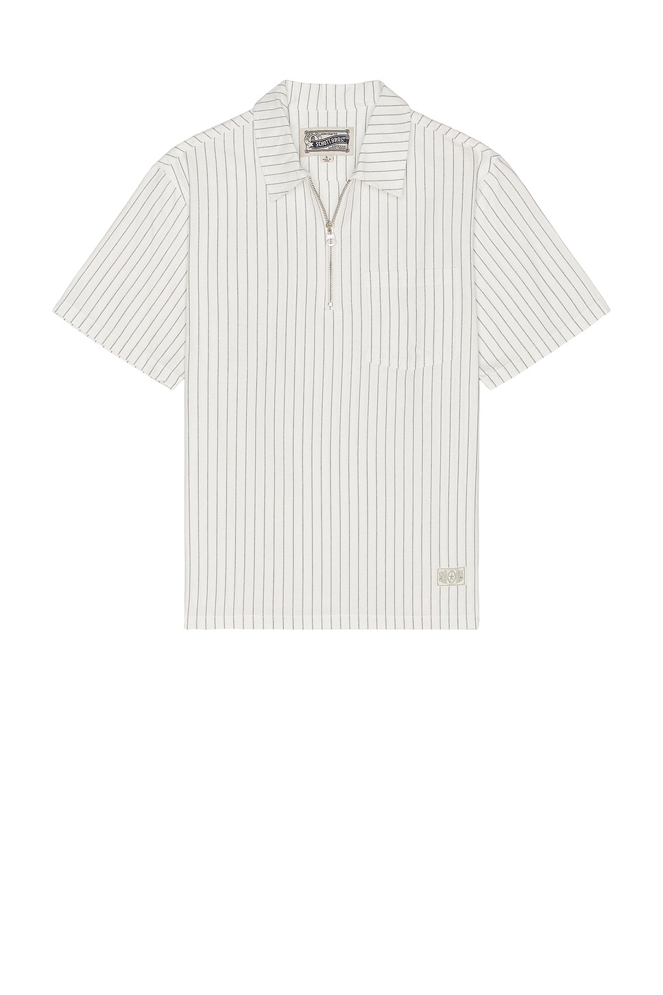 Schott 1/4 Zip Short Sleeve Shirt