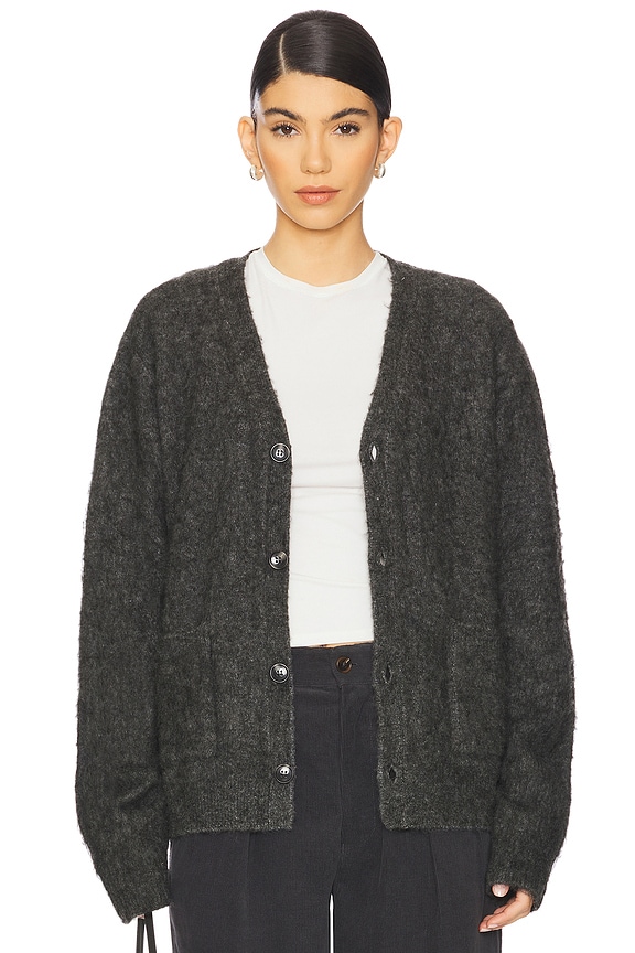 WAO Solid Brushed Cardigan